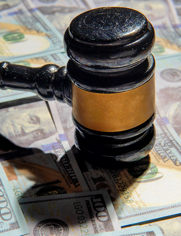 Legal decision and finance concept